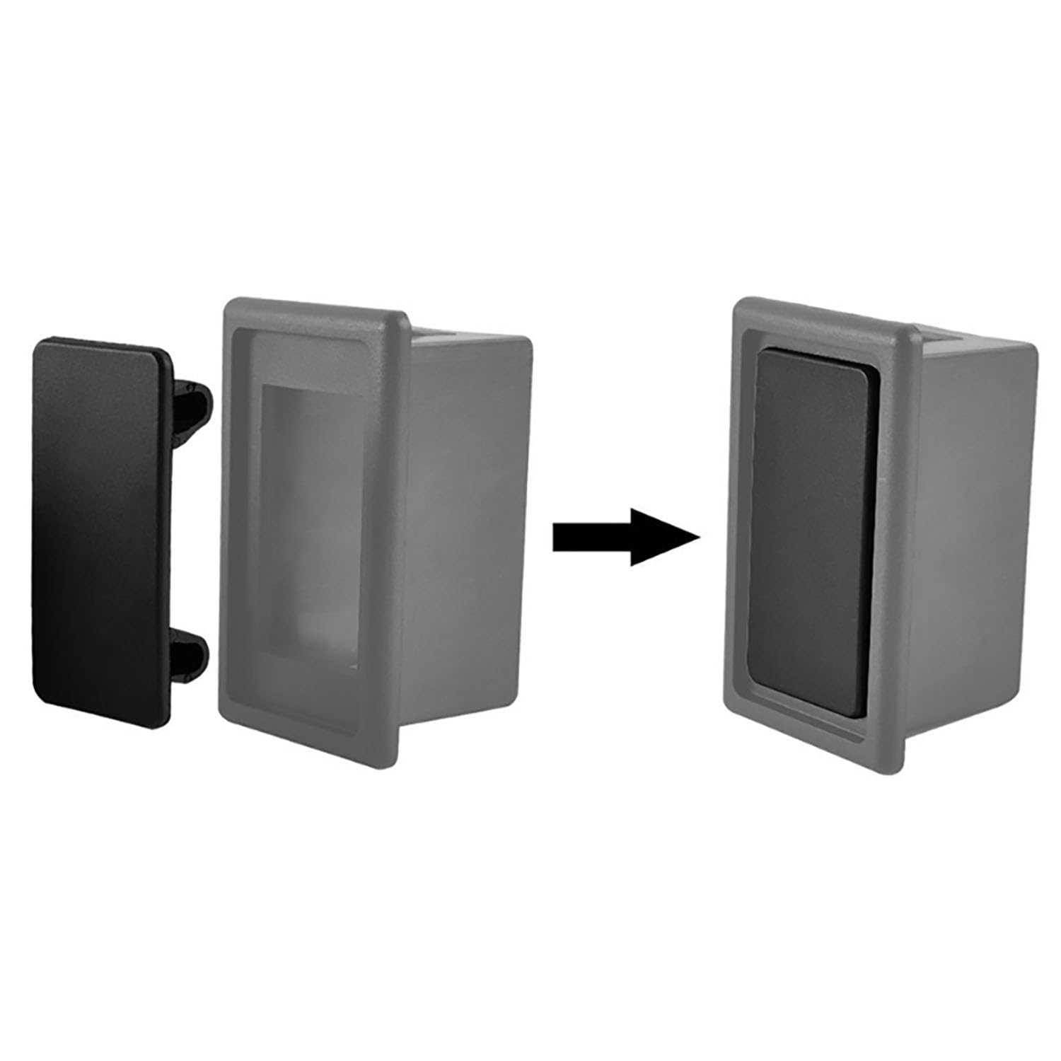 1 Inch Rocker Panel Plug Snapklik.com : 6PCS Rocker Switch Panel ABS Rectangular Rocker Switch ...