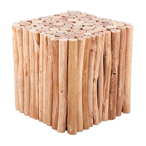 Tabouret en Bois Design Eiger | Brun, 30 cm, Bois Cover