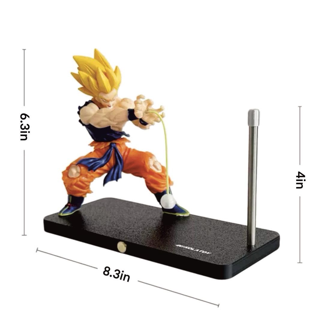Photo 1 of CBKSUHBADE Super Saiyan Night Light, LED Wave Effect, Magnetic Display Stand Blue