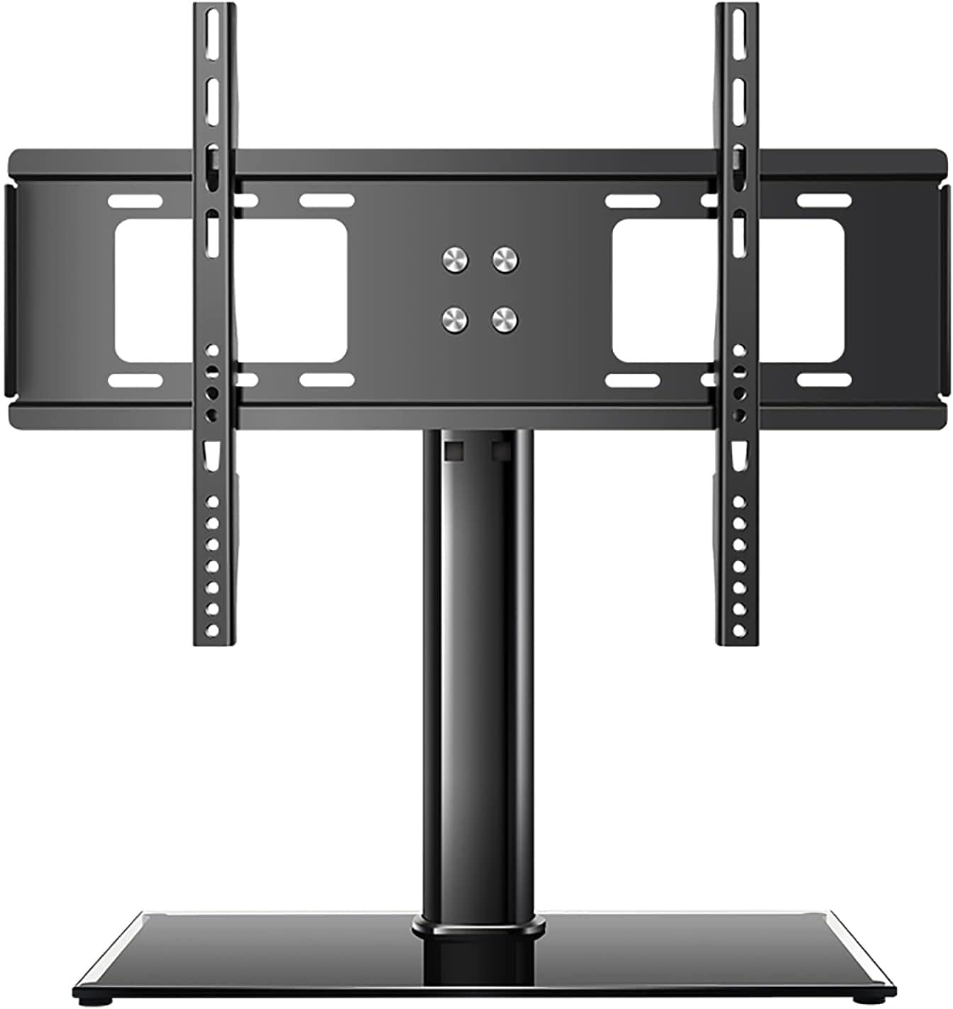 CGCSYZ Mount, Height Adjustable Table Top With With Tempered Glass Base, Fits 32-55 Inch Low Profile TVs, Perfect For Corner And Bedroom TV Mount