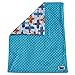 Snuggle Stuffs Unisex Baby Reversible Minky Dot Stroller Blanket (Choose Color) (Airplane/Turquoise)