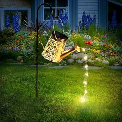 Otdair Solar Watering Can with Lights, Outdoor ...