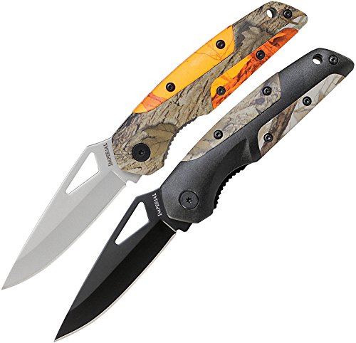 Imperial Schrade IMPCOM11CP Imperial Snowblind 2pc. Liner Lock Clip Folder Knife Combo