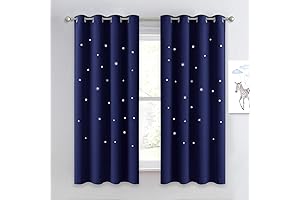 NICETOWN Kids Magical Starry Night Curtains - Transform Bedrooms into Celestial Havens