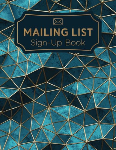 Mailing List Sign Up Book | Event Register Log Book To Collect Vi...