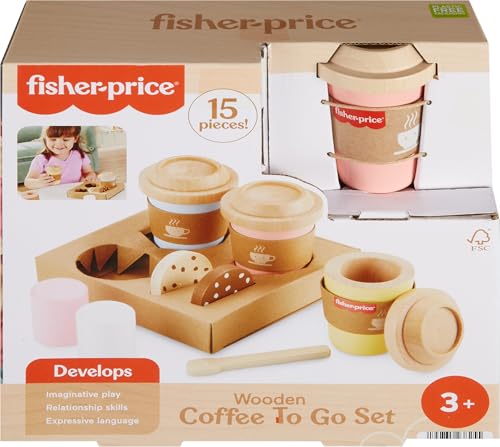 Fisher-Price Wood Coffee to Go Café Set - image 6