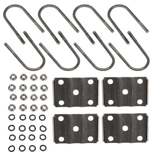 WHEELTECH New Heavy Duty Suspension Kit Trailer Axle 7 inch U Bolts 1/2