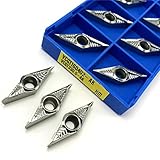 LARRO VCGT160402 AK H01 Internes Drehwerkzeug CNC Drehwerkzeug Aluminiumlegierung Carbid -Einsatz -Schneidwerkzeug VCGT 160402 Einsatz drehen (Size : VCGT160408 AK H01, Color : 10PCS)