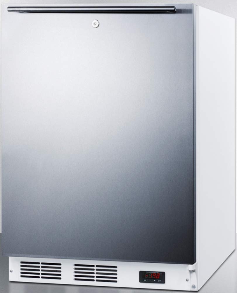 Summit Vt65ml7sshhada Upright Freezer, Stainless Steel on Fridge.com - View 2