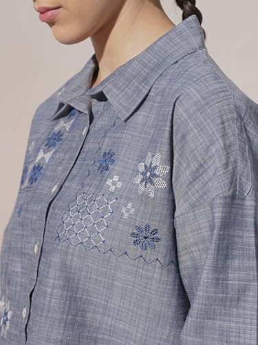 Image of Vishudh Women's Classic Shirt | Timeless Design for Casual & Formal Occasions
