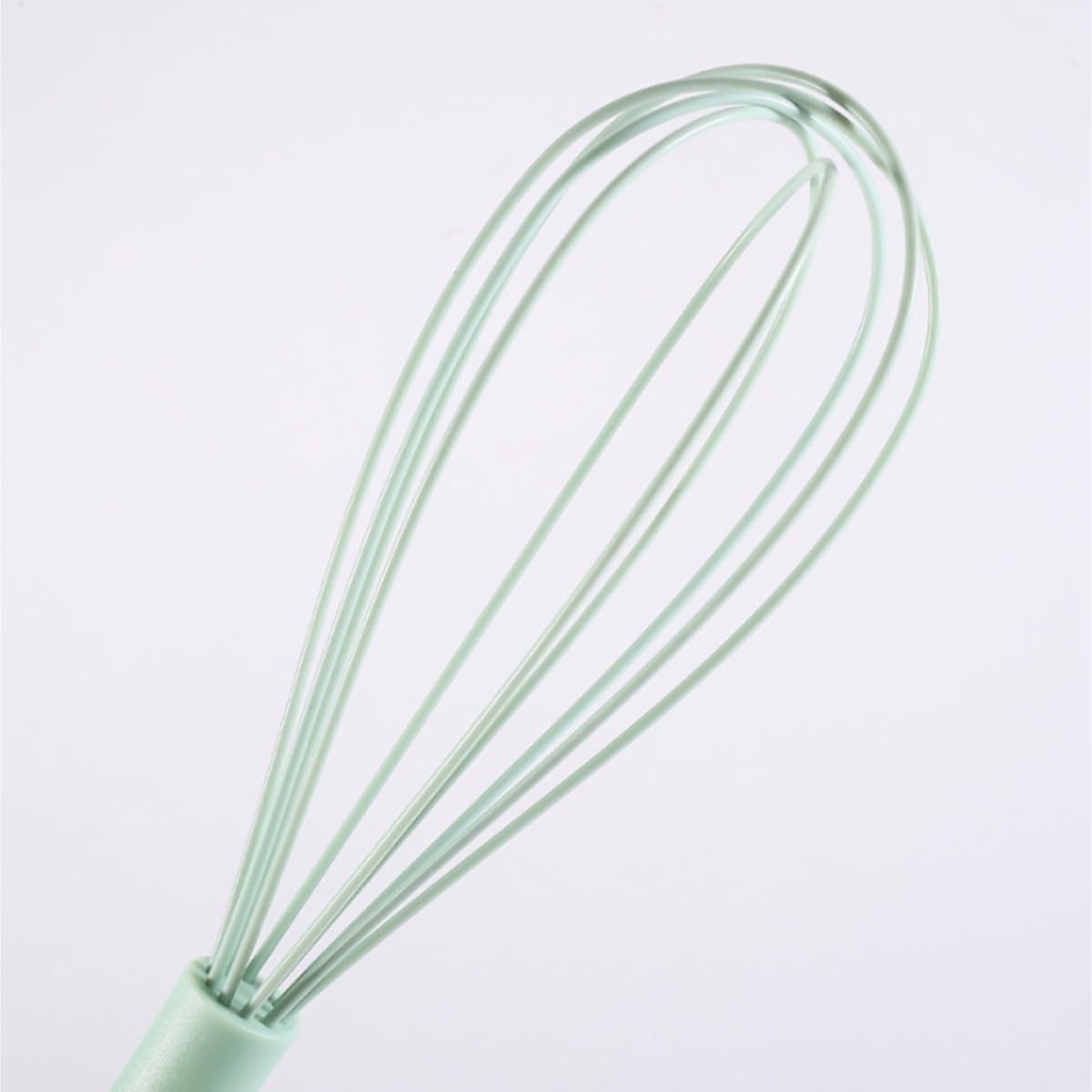 Frusta da Cucina Sbattitore Manuale Frullino for Uova in Silicone Frullatore for Accessori da Cucina for La Cottura di Latte E Frullatore Efficiente(Grün,30x7cm)