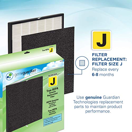 Germ Guardian Air Purifier, High CADR True HEPA Filter, Large Rooms to 338 sq ft, UV Light Sanitizer Eliminates Germs, Filters Allergies, Pollen, Smoke, Dust, Pet Dander, Mold, Odors, Quiet AC5900W - Thumbnail 7