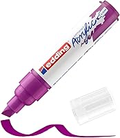 Vista 22 de edding 5000 Rotulador acrílico ancho - Avellana - 1 marcador de pintura acrílica impermeable - punta cincel 0.197-0.394 in - Rotuladores de pintura