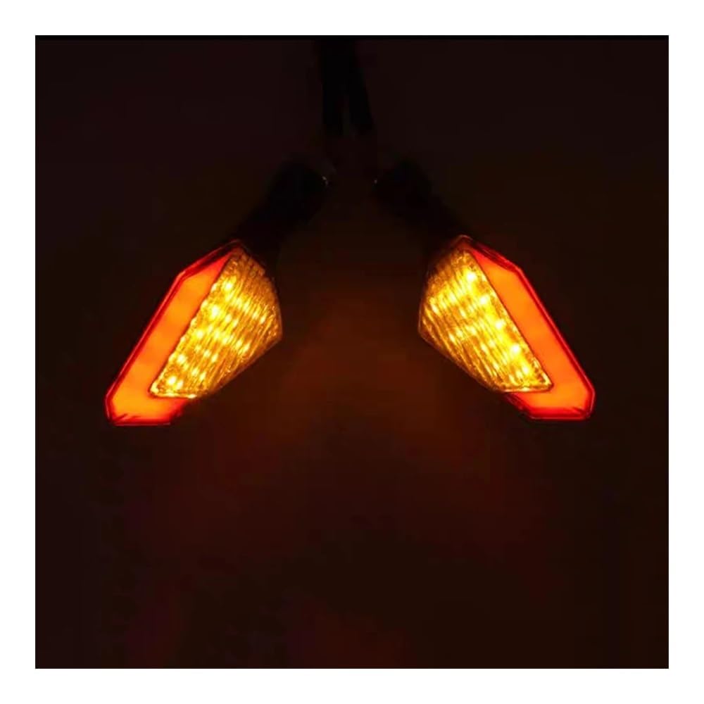 Stop Luce Posteriore Moto Indicatore di Direzione Stroboscopico A LED da 10 Mm per Moto, Indicatore di Direzione Universale da 12 V, Lampada Lampeggiante per Tracer 700 Xmax 160 NMAX