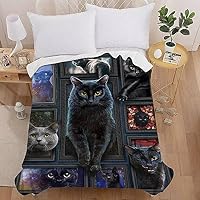 Coperta In Flanella Morbida Per Gatti - 127 X 101.6 Cm, Pile 100% Poliestere, Stampa 3D, Leggera E Calda, Perfetta Per Divano, Letto, Regalo - copertina