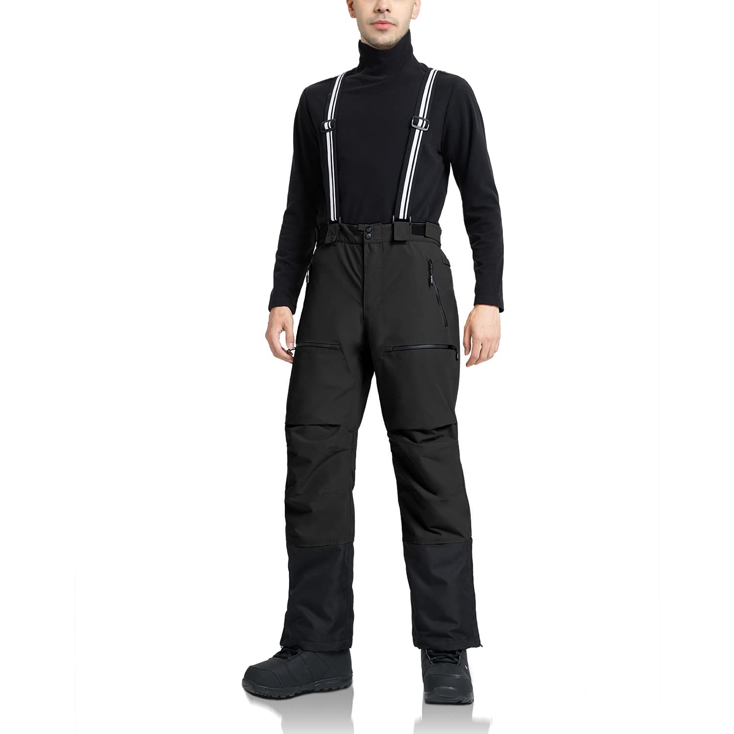 Pioneer Camp Herren Skihose Gefüttert mit Hosenträger Ski Hosen Schneehose Snowboardhose Outdoorhose