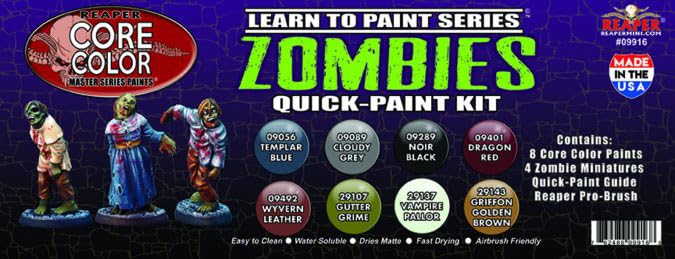 Reaper Learn to Paint: Zombies Quick Paint Set REM 9916
