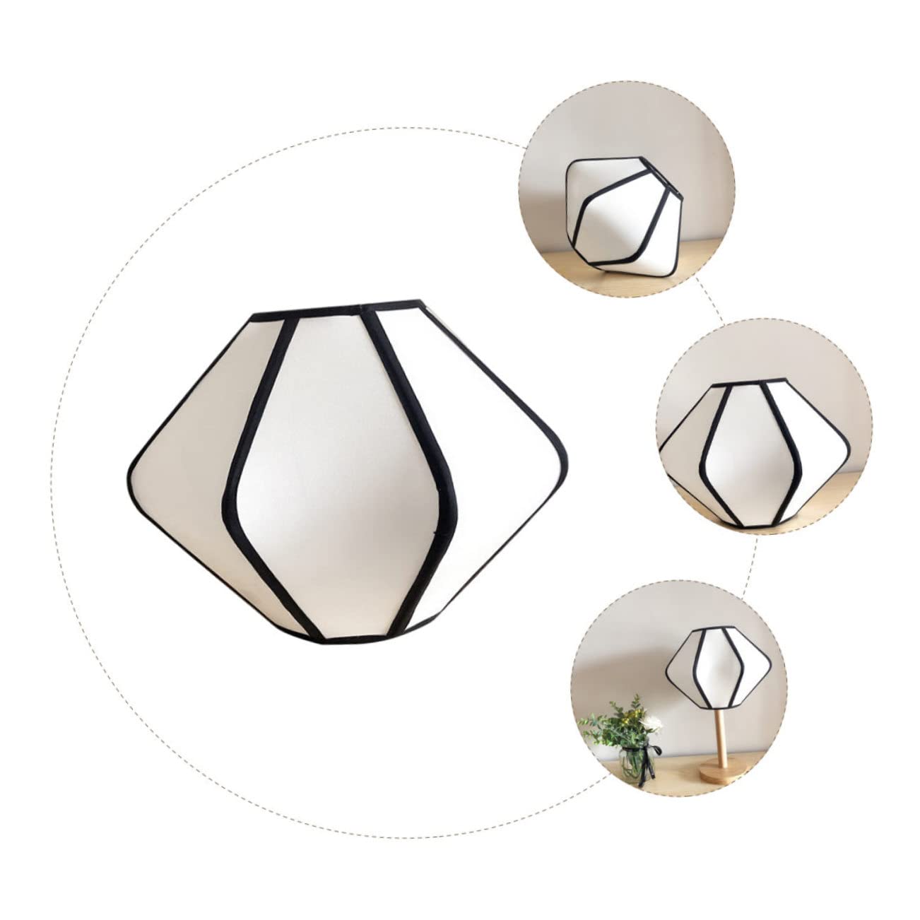 HEMOTON Paralume Arredamento Per La Casa Retrò Lampada Da Soffitto Con Struttura Fai Da Te Arredamento D'epoca Accessorio Lampada Accessori Per Lampade Metallo Domestico Bianca