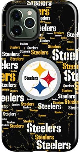 Skinit Impact Phone Case Compatible with iPhone 12 Pro Max - Officially Licensed NFL Pittsburgh Steelers Black Blast Design