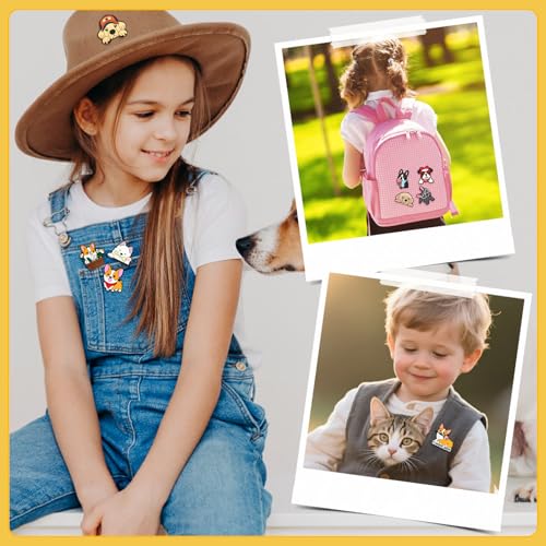 Image of 30 PCS Cute Pins Bulk,Funny Backpack Pin Lapel Badge Pins Set Different Dog Brooch Pins for Backpacks,Jackets,Hats,Bags