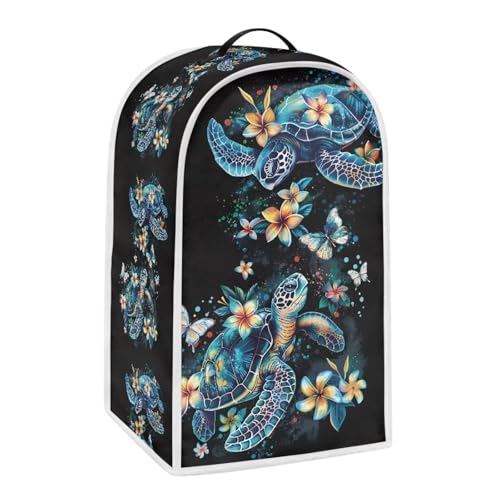 ASQVTIFE Turtle Butterfly Blender Cover for Kitchen Small Appliance Dustproof Dust Cover Durable Foldable Dust Anti Fingerprint Polyester Dust Proof Blender Cover for Home Kitchen