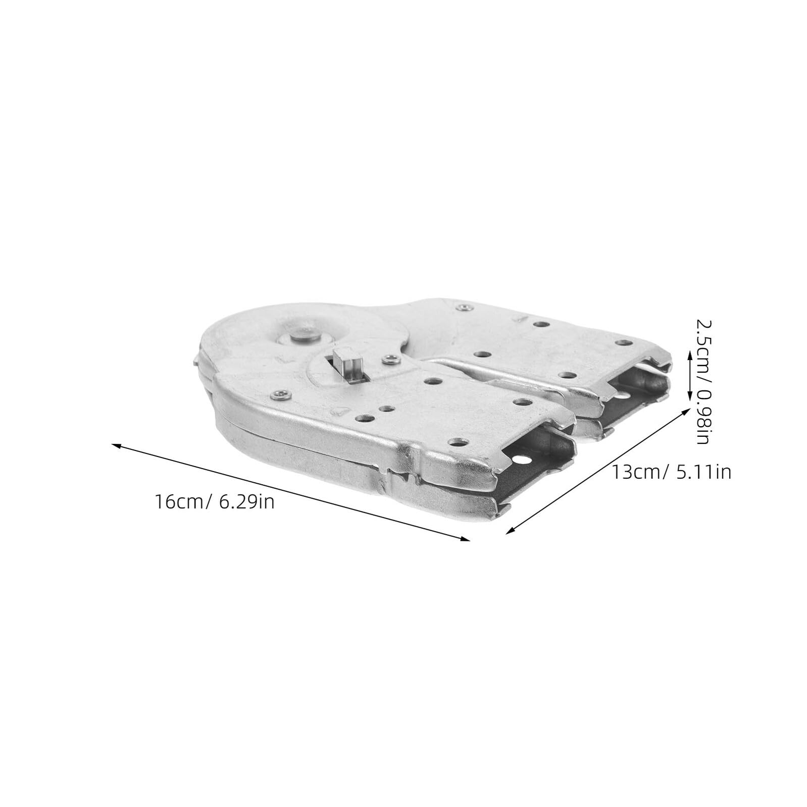 Bisagras Repue para Escalera Plegable Acero Inoxidable Accesorio Multiposición 60X23Mm Kit 2 Unidades para Reparación y Seguridad Escaleras cópicas Ático