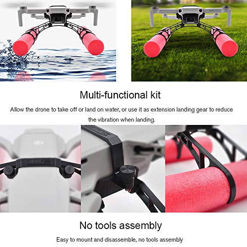 Perna de desembarque de água, Entweg Compatível com DJI Mavic Mini Drone Suporte flutuante Kit de ex