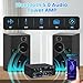 Bluetooth Amplifier AK-55 Plus Stereo Receivers Amp 2.0 Channel RMS 70W x2 Mini Power Amplifier Home Audio for Speakers with TPA3116D2 Chips, BT/USB/AUX,Optical & Coaxial Inputs, FM Radio, MIC/Echo