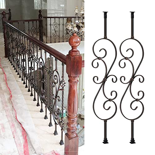 Balustres en fer forgé escaliers terrasses et rampes décoratives de villas