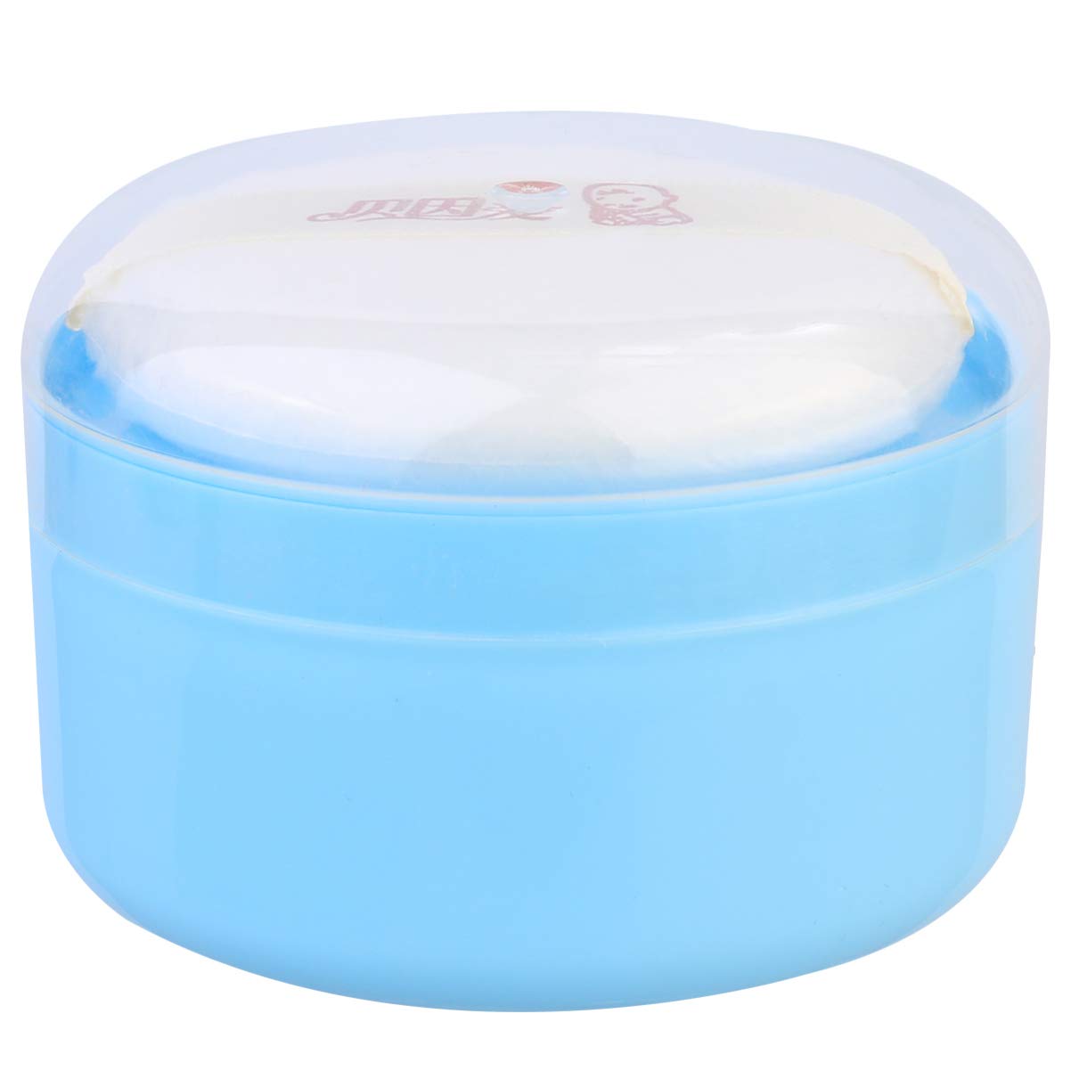 Buy Talcum Powder Puff Box Dusting Powder Case Blue Baby Powder powder