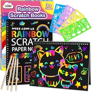 ZMLM Scratch Paper Art-Crafts Gift:...