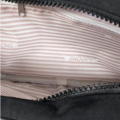 Bolsa Transversal Oficial SNOOPY Colors Nylon SP2847 Preto