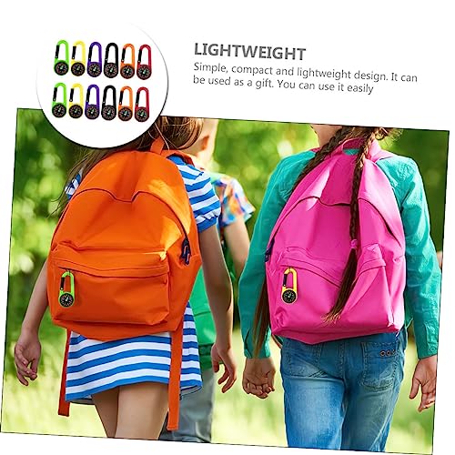 12 brújulas carabinero portátiles para camping miniatura 3