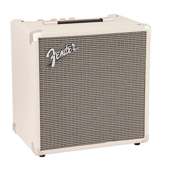Fender Rumble 25 V3, Combo Amplificador 25 W, Ideal Bajo Eléctrico, Ivory