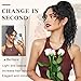 SHNMIN Ponytail Extension, Curly Drawstring Ponytail Extension for Women 18 Inch Curly Wavy Ponytail Yaki Textured Natural Fluffy Synthetic Hairpiece for Daily Use