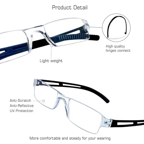 Visionglobal 8 Pairs Reading Glasses, Blue Light Blocking Glasses, Computer Reading Glasses For Women And Men, Fashion Square Eyewear Frame (4Black+4Brown,+1.00 Magnification) #TOP1