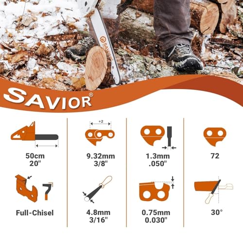 Savior 3 Pack 20 Inch Chainsaw Chain