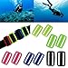 Ldbuejiaja 2Pcs Scubas Diving Weight Belt Retainer Keeper Clip Universals Weight Belt Stoppers Slider for Standard Webbing Belts