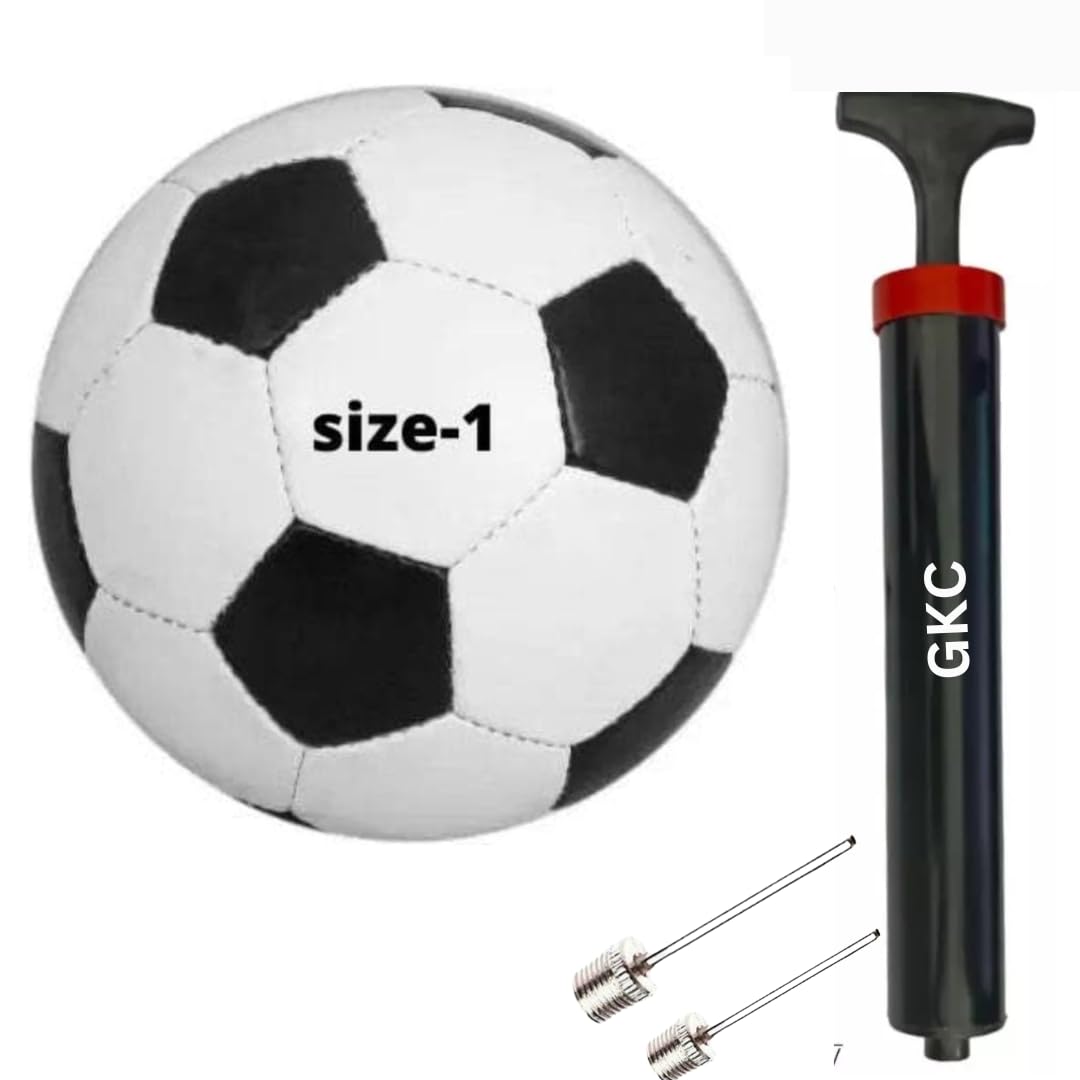 GKC PVC Size-1 Football Black-White, Pump with Needle Suitable for Age Group 1 to 5 Age Children Best for Kids (B0CWB4YRNQ) Amazon Price History, Amazon Price Tracker