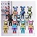 TJWZRKHPM Decoration Artistic Graffiti Bearbrick 400 Statue Colorful Luxury Bear Brick Sculpture Figurines Ornaments Living Room Home Decor Fashion(G)