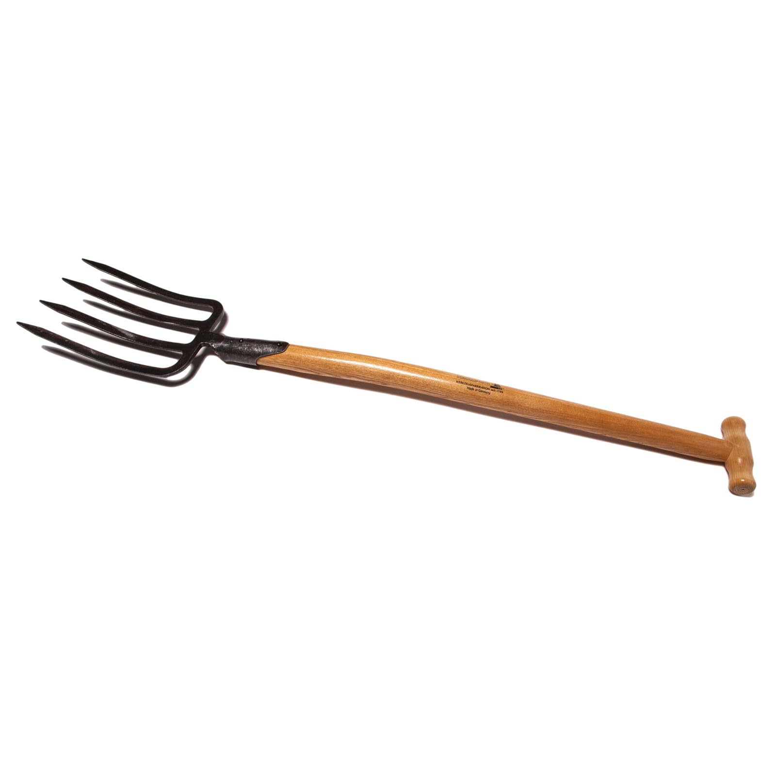 Pala Tenedor forjado – con 4 dientes – con pala y mango de fresno, 80 cm de largo – krump Madera Jardín dispositivo