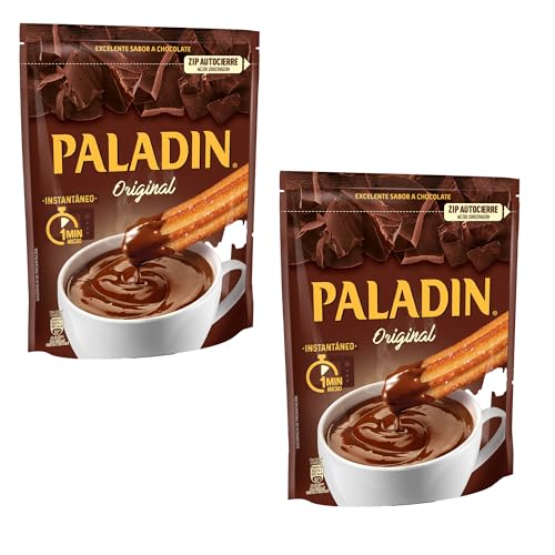 Paladin Original Thick Hot Chocolate A la Taza Like a Pudding Mix Ready in a Minute 2x (340 gr) Pack of 2