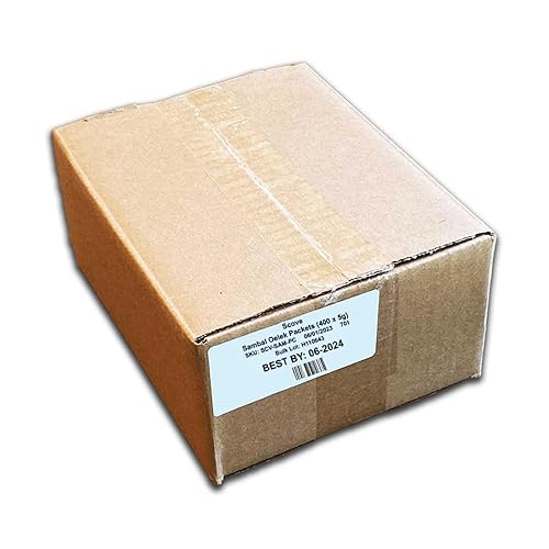 Miniatura 3 de Scove Sambal Oelek - Paquetes de pasta de chile fresco molido, caja de 400 paquetes de porciones, tamaño perfecto de una sola porción para entrega y