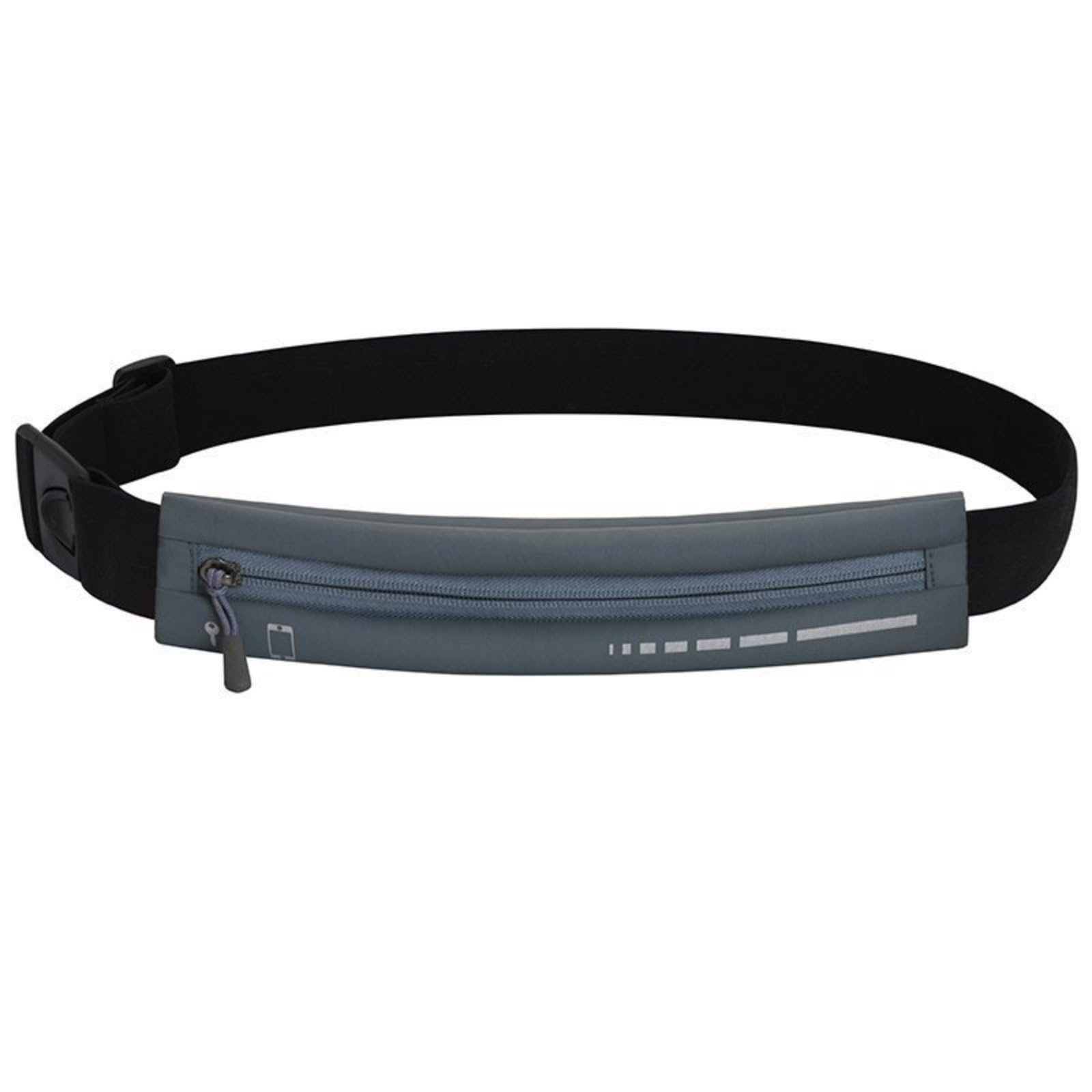 Large Capacity Running Waist Pack Hands Free Fitness Waist Bag Snug Fit Slim Running Belt Lightweight for Runners, Long-Distance Race, Workout, Gray-image-49