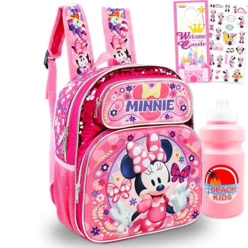 Minnie Mouse Mini Backpack for Kids - Bundle with 12