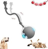 Vista 9 de Pelota de Gato Interactiva, Nuevas Bolas de Gato con Movimiento de Agilidad, Juguetes Automáticos de Bola para Gato con Cordón Imitación de Ratón