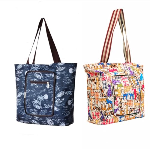 Reusable Grocery Shopping Bags Set of 2 Recycling Shopping Totes