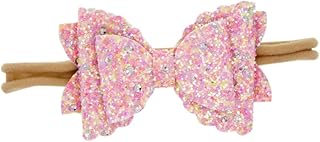 ibasenice 7pcs flower bowknot Hair band small Bowknot Hair Bows bow hairband bow hair for infant baby nylon hair tie kids hijab baby bows Hair Accessories for baby child elastic bow belt