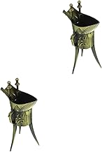 Toyvian 2 Pçs Caneca De Cobre Antiga Copos De Vinho Vintage Decoração Vintage Para Casa Copos De Água Vintage Cálice Cálice Cálice Estatueta Copo Bebendo Vinho Vintage Copos De Licor Para