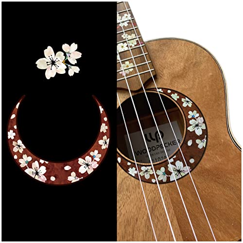 Sakura (cherry blossom) Rosette/size-L/For Ukulele Inlay Stickers Decals